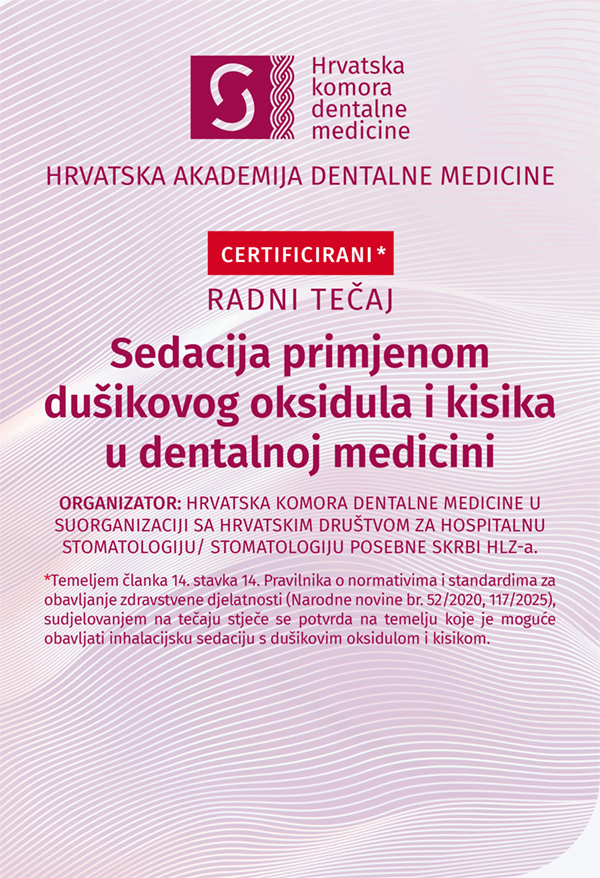 hadm - Radni tečaj - Dušični oksidul u dentalnoj medicini